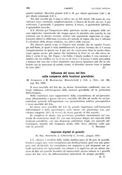 La clinica ostetrica rivista di ostetricia, ginecologia e pediatria. - A. 1, n. 1 (1899)-a. 40, n. 12 (dic. 1938)