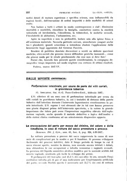 La clinica ostetrica rivista di ostetricia, ginecologia e pediatria. - A. 1, n. 1 (1899)-a. 40, n. 12 (dic. 1938)