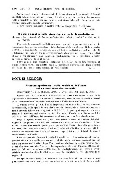 La clinica ostetrica rivista di ostetricia, ginecologia e pediatria. - A. 1, n. 1 (1899)-a. 40, n. 12 (dic. 1938)