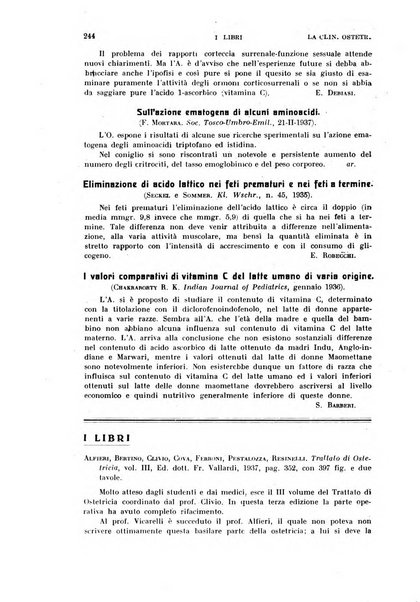 La clinica ostetrica rivista di ostetricia, ginecologia e pediatria. - A. 1, n. 1 (1899)-a. 40, n. 12 (dic. 1938)