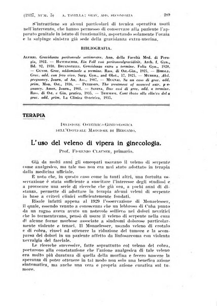 La clinica ostetrica rivista di ostetricia, ginecologia e pediatria. - A. 1, n. 1 (1899)-a. 40, n. 12 (dic. 1938)