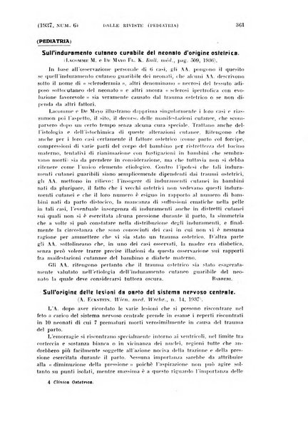 La clinica ostetrica rivista di ostetricia, ginecologia e pediatria. - A. 1, n. 1 (1899)-a. 40, n. 12 (dic. 1938)