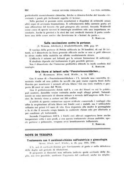 La clinica ostetrica rivista di ostetricia, ginecologia e pediatria. - A. 1, n. 1 (1899)-a. 40, n. 12 (dic. 1938)