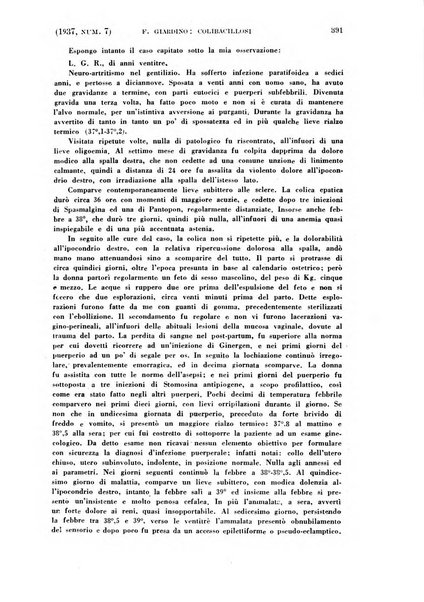 La clinica ostetrica rivista di ostetricia, ginecologia e pediatria. - A. 1, n. 1 (1899)-a. 40, n. 12 (dic. 1938)