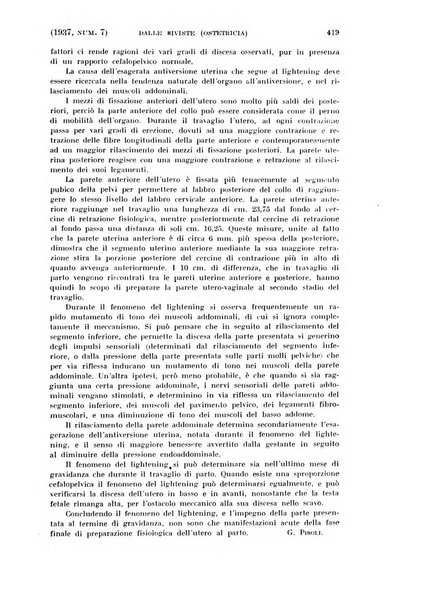 La clinica ostetrica rivista di ostetricia, ginecologia e pediatria. - A. 1, n. 1 (1899)-a. 40, n. 12 (dic. 1938)