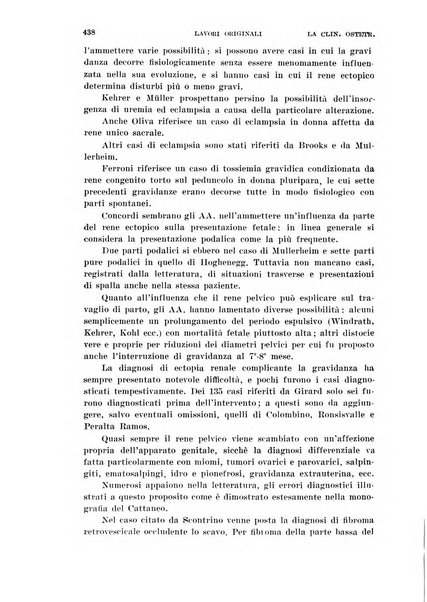 La clinica ostetrica rivista di ostetricia, ginecologia e pediatria. - A. 1, n. 1 (1899)-a. 40, n. 12 (dic. 1938)