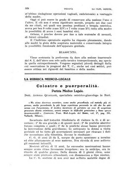 La clinica ostetrica rivista di ostetricia, ginecologia e pediatria. - A. 1, n. 1 (1899)-a. 40, n. 12 (dic. 1938)