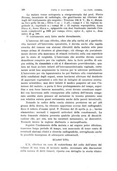 La clinica ostetrica rivista di ostetricia, ginecologia e pediatria. - A. 1, n. 1 (1899)-a. 40, n. 12 (dic. 1938)