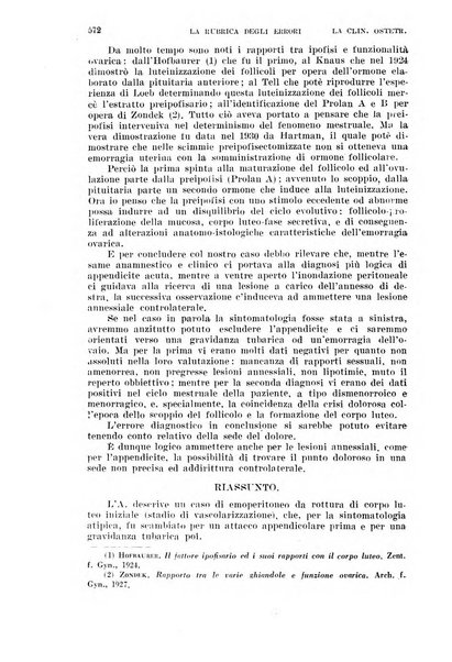 La clinica ostetrica rivista di ostetricia, ginecologia e pediatria. - A. 1, n. 1 (1899)-a. 40, n. 12 (dic. 1938)