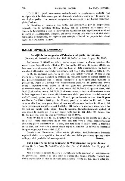 La clinica ostetrica rivista di ostetricia, ginecologia e pediatria. - A. 1, n. 1 (1899)-a. 40, n. 12 (dic. 1938)