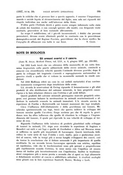 La clinica ostetrica rivista di ostetricia, ginecologia e pediatria. - A. 1, n. 1 (1899)-a. 40, n. 12 (dic. 1938)