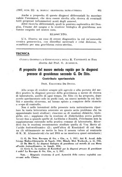 La clinica ostetrica rivista di ostetricia, ginecologia e pediatria. - A. 1, n. 1 (1899)-a. 40, n. 12 (dic. 1938)