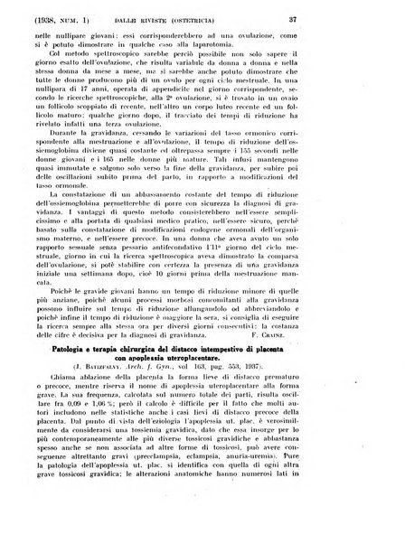 La clinica ostetrica rivista di ostetricia, ginecologia e pediatria. - A. 1, n. 1 (1899)-a. 40, n. 12 (dic. 1938)