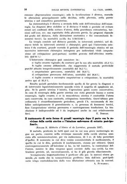 La clinica ostetrica rivista di ostetricia, ginecologia e pediatria. - A. 1, n. 1 (1899)-a. 40, n. 12 (dic. 1938)