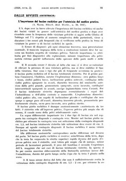 La clinica ostetrica rivista di ostetricia, ginecologia e pediatria. - A. 1, n. 1 (1899)-a. 40, n. 12 (dic. 1938)