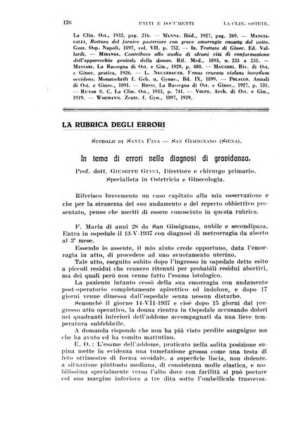 La clinica ostetrica rivista di ostetricia, ginecologia e pediatria. - A. 1, n. 1 (1899)-a. 40, n. 12 (dic. 1938)