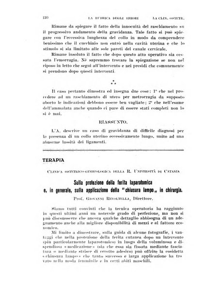 La clinica ostetrica rivista di ostetricia, ginecologia e pediatria. - A. 1, n. 1 (1899)-a. 40, n. 12 (dic. 1938)