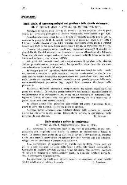 La clinica ostetrica rivista di ostetricia, ginecologia e pediatria. - A. 1, n. 1 (1899)-a. 40, n. 12 (dic. 1938)