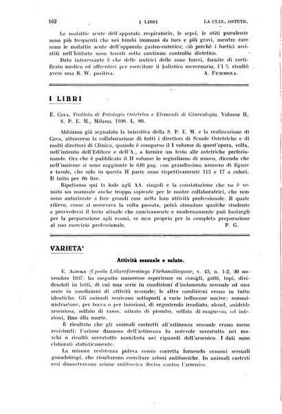 La clinica ostetrica rivista di ostetricia, ginecologia e pediatria. - A. 1, n. 1 (1899)-a. 40, n. 12 (dic. 1938)