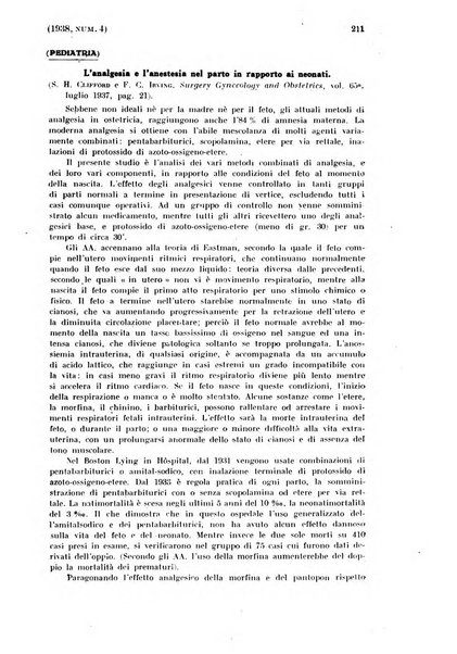 La clinica ostetrica rivista di ostetricia, ginecologia e pediatria. - A. 1, n. 1 (1899)-a. 40, n. 12 (dic. 1938)