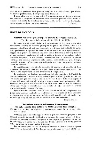 La clinica ostetrica rivista di ostetricia, ginecologia e pediatria. - A. 1, n. 1 (1899)-a. 40, n. 12 (dic. 1938)