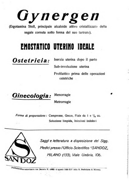 La clinica ostetrica rivista di ostetricia, ginecologia e pediatria. - A. 1, n. 1 (1899)-a. 40, n. 12 (dic. 1938)