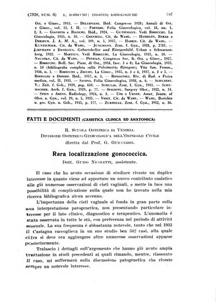 La clinica ostetrica rivista di ostetricia, ginecologia e pediatria. - A. 1, n. 1 (1899)-a. 40, n. 12 (dic. 1938)