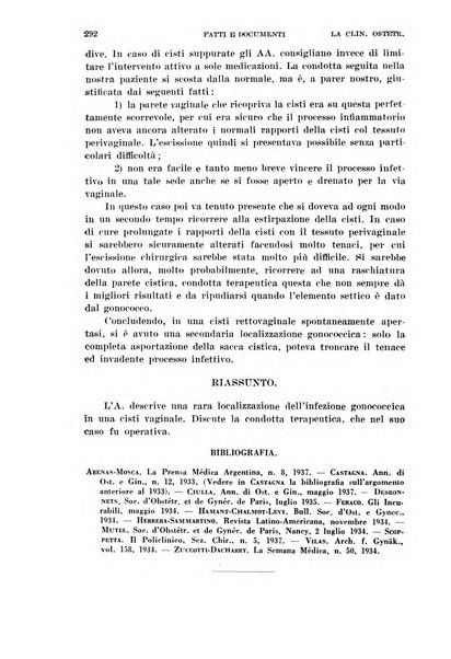 La clinica ostetrica rivista di ostetricia, ginecologia e pediatria. - A. 1, n. 1 (1899)-a. 40, n. 12 (dic. 1938)