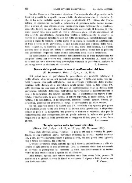 La clinica ostetrica rivista di ostetricia, ginecologia e pediatria. - A. 1, n. 1 (1899)-a. 40, n. 12 (dic. 1938)