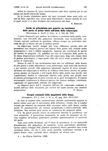 La clinica ostetrica rivista di ostetricia, ginecologia e pediatria. - A. 1, n. 1 (1899)-a. 40, n. 12 (dic. 1938)