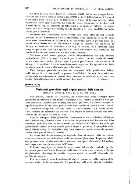 La clinica ostetrica rivista di ostetricia, ginecologia e pediatria. - A. 1, n. 1 (1899)-a. 40, n. 12 (dic. 1938)