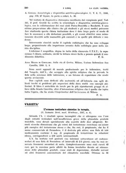 La clinica ostetrica rivista di ostetricia, ginecologia e pediatria. - A. 1, n. 1 (1899)-a. 40, n. 12 (dic. 1938)