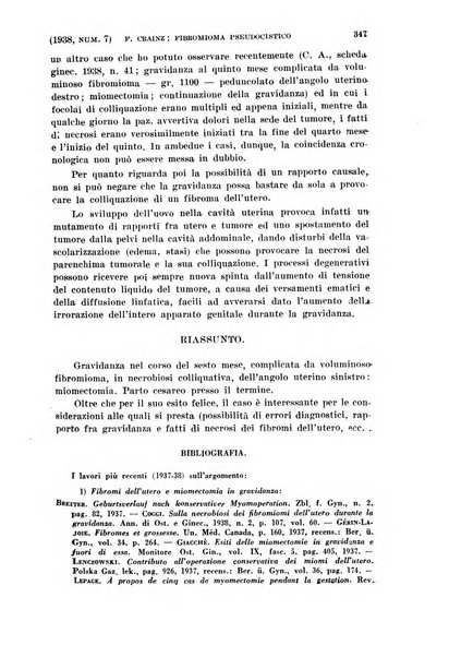 La clinica ostetrica rivista di ostetricia, ginecologia e pediatria. - A. 1, n. 1 (1899)-a. 40, n. 12 (dic. 1938)