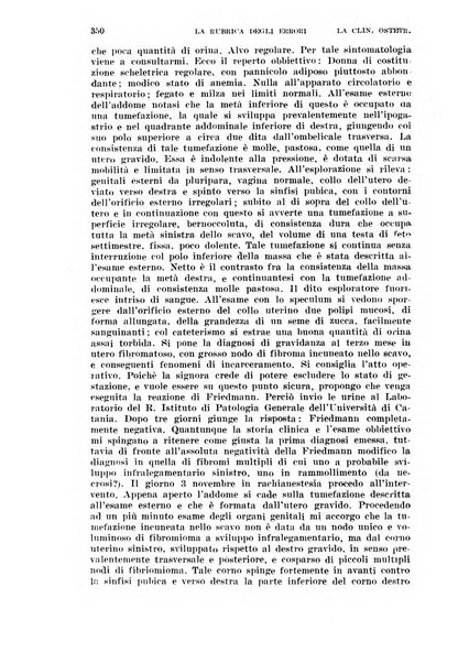 La clinica ostetrica rivista di ostetricia, ginecologia e pediatria. - A. 1, n. 1 (1899)-a. 40, n. 12 (dic. 1938)