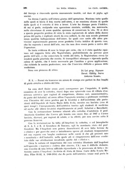 La clinica ostetrica rivista di ostetricia, ginecologia e pediatria. - A. 1, n. 1 (1899)-a. 40, n. 12 (dic. 1938)