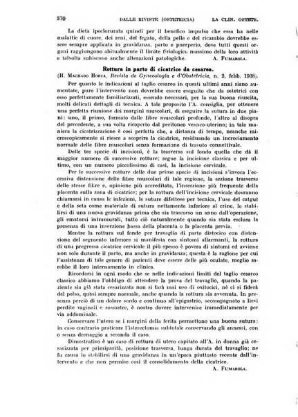 La clinica ostetrica rivista di ostetricia, ginecologia e pediatria. - A. 1, n. 1 (1899)-a. 40, n. 12 (dic. 1938)