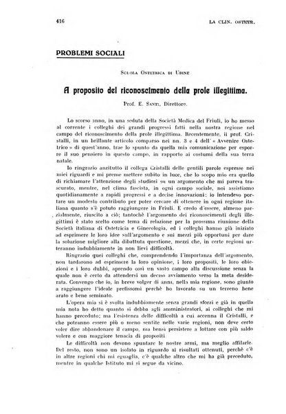 La clinica ostetrica rivista di ostetricia, ginecologia e pediatria. - A. 1, n. 1 (1899)-a. 40, n. 12 (dic. 1938)