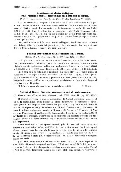 La clinica ostetrica rivista di ostetricia, ginecologia e pediatria. - A. 1, n. 1 (1899)-a. 40, n. 12 (dic. 1938)