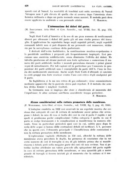 La clinica ostetrica rivista di ostetricia, ginecologia e pediatria. - A. 1, n. 1 (1899)-a. 40, n. 12 (dic. 1938)