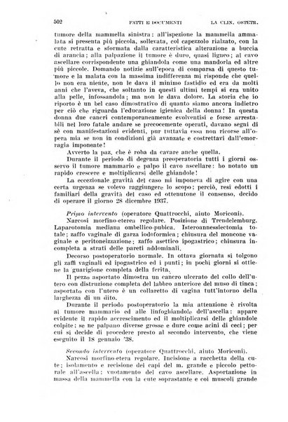 La clinica ostetrica rivista di ostetricia, ginecologia e pediatria. - A. 1, n. 1 (1899)-a. 40, n. 12 (dic. 1938)