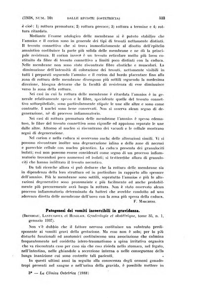 La clinica ostetrica rivista di ostetricia, ginecologia e pediatria. - A. 1, n. 1 (1899)-a. 40, n. 12 (dic. 1938)