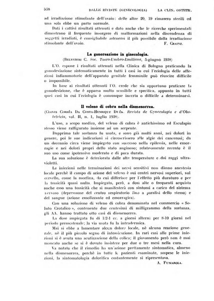 La clinica ostetrica rivista di ostetricia, ginecologia e pediatria. - A. 1, n. 1 (1899)-a. 40, n. 12 (dic. 1938)