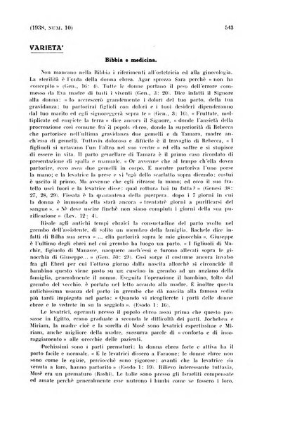 La clinica ostetrica rivista di ostetricia, ginecologia e pediatria. - A. 1, n. 1 (1899)-a. 40, n. 12 (dic. 1938)