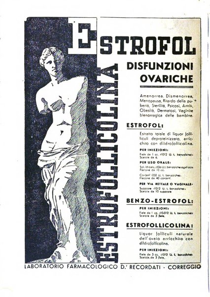 La clinica ostetrica rivista di ostetricia, ginecologia e pediatria. - A. 1, n. 1 (1899)-a. 40, n. 12 (dic. 1938)