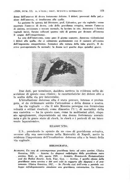 La clinica ostetrica rivista di ostetricia, ginecologia e pediatria. - A. 1, n. 1 (1899)-a. 40, n. 12 (dic. 1938)