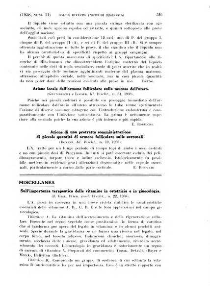 La clinica ostetrica rivista di ostetricia, ginecologia e pediatria. - A. 1, n. 1 (1899)-a. 40, n. 12 (dic. 1938)