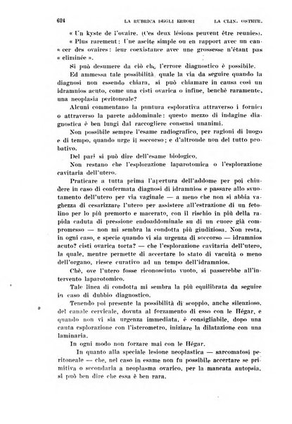 La clinica ostetrica rivista di ostetricia, ginecologia e pediatria. - A. 1, n. 1 (1899)-a. 40, n. 12 (dic. 1938)