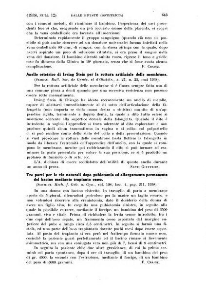 La clinica ostetrica rivista di ostetricia, ginecologia e pediatria. - A. 1, n. 1 (1899)-a. 40, n. 12 (dic. 1938)