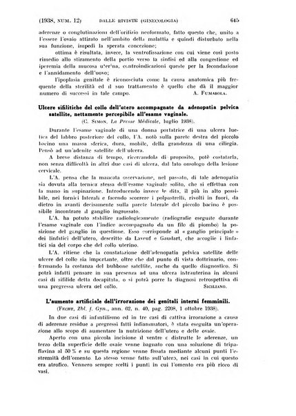 La clinica ostetrica rivista di ostetricia, ginecologia e pediatria. - A. 1, n. 1 (1899)-a. 40, n. 12 (dic. 1938)