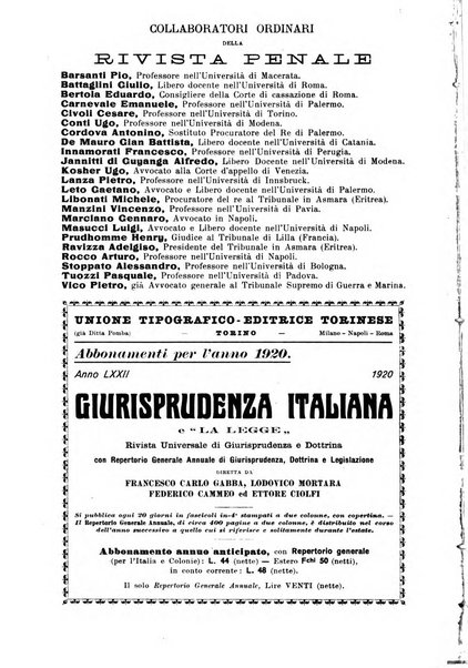 Il codice penale e i codici penali militari (diritto penale) illustrati articolo per articolo con la dottrina e la giurisprudenza desunte da tutte le riviste italiane